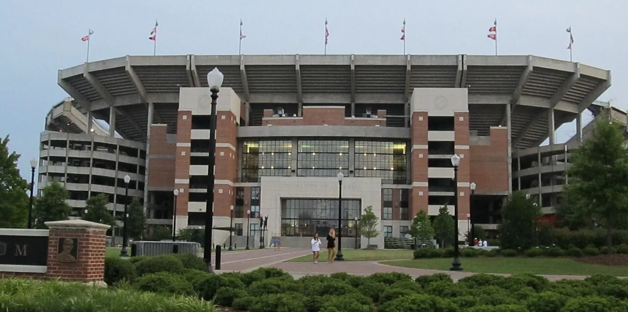Alabama’s Bryant–Denny Stadium in Tuscaloosa