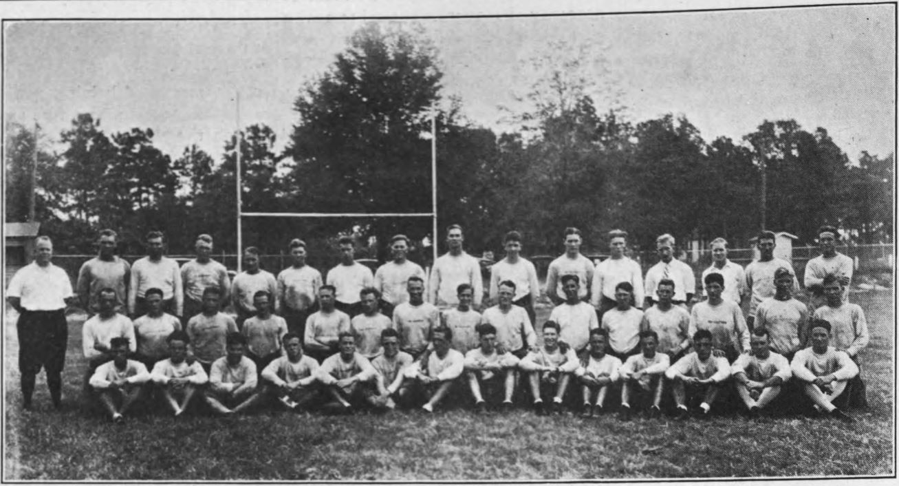 Historical Florida football team photograph from the program's founding era