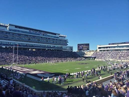 Bill Snyder Family Stadium in Manhattan packed with purple and white supporters