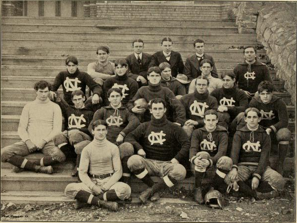 Historical North Carolina football team photograph from the classic era