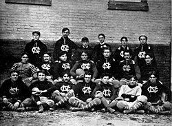Vintage North Carolina football team squad photograph