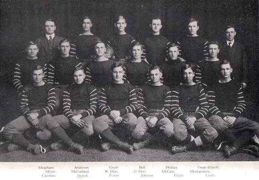 Historical Oklahoma football team photograph from the classic era